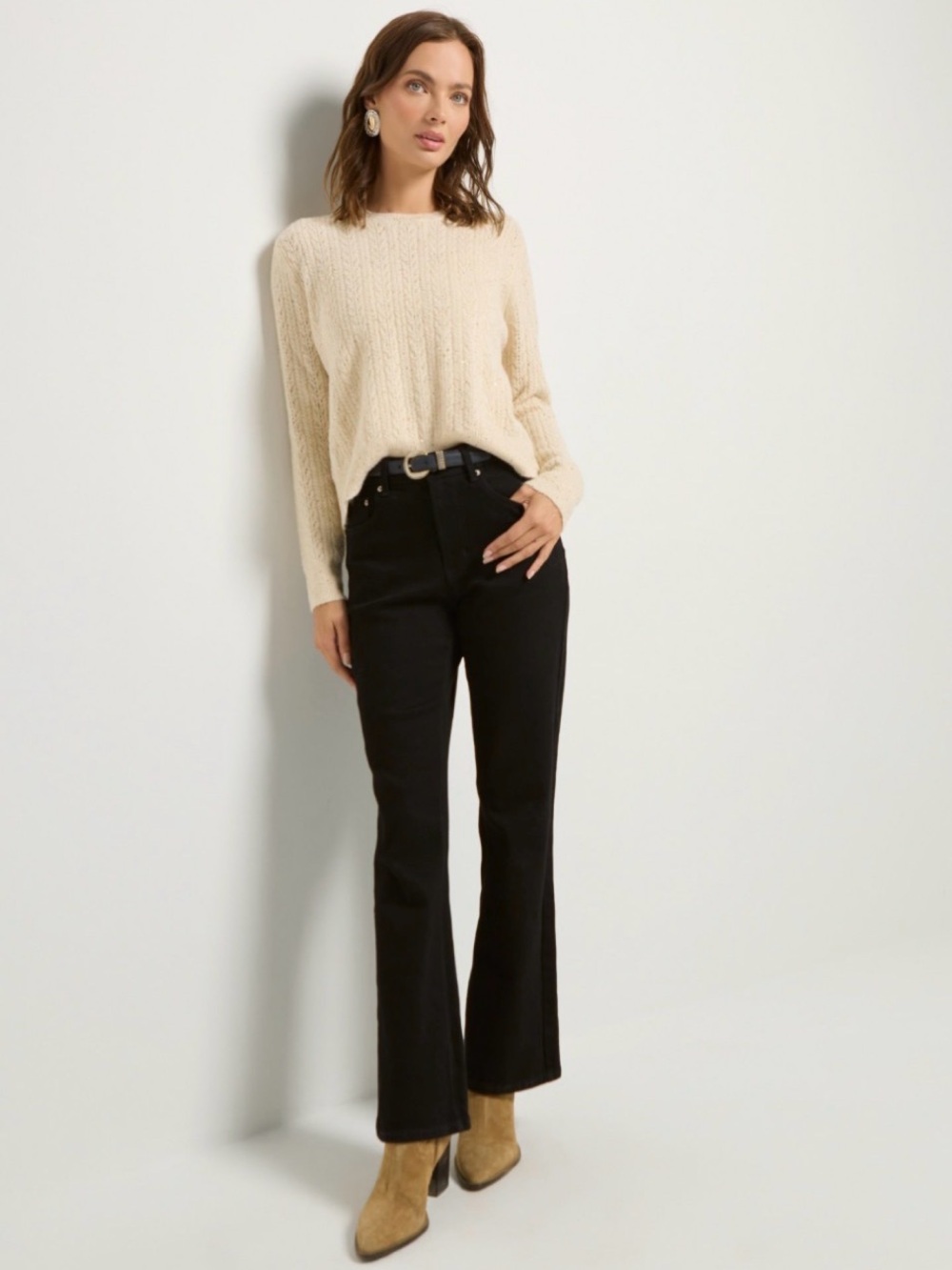 nydj billie mini bootcut jeans black nwt